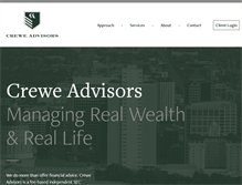 Tablet Screenshot of creweadvisors.com